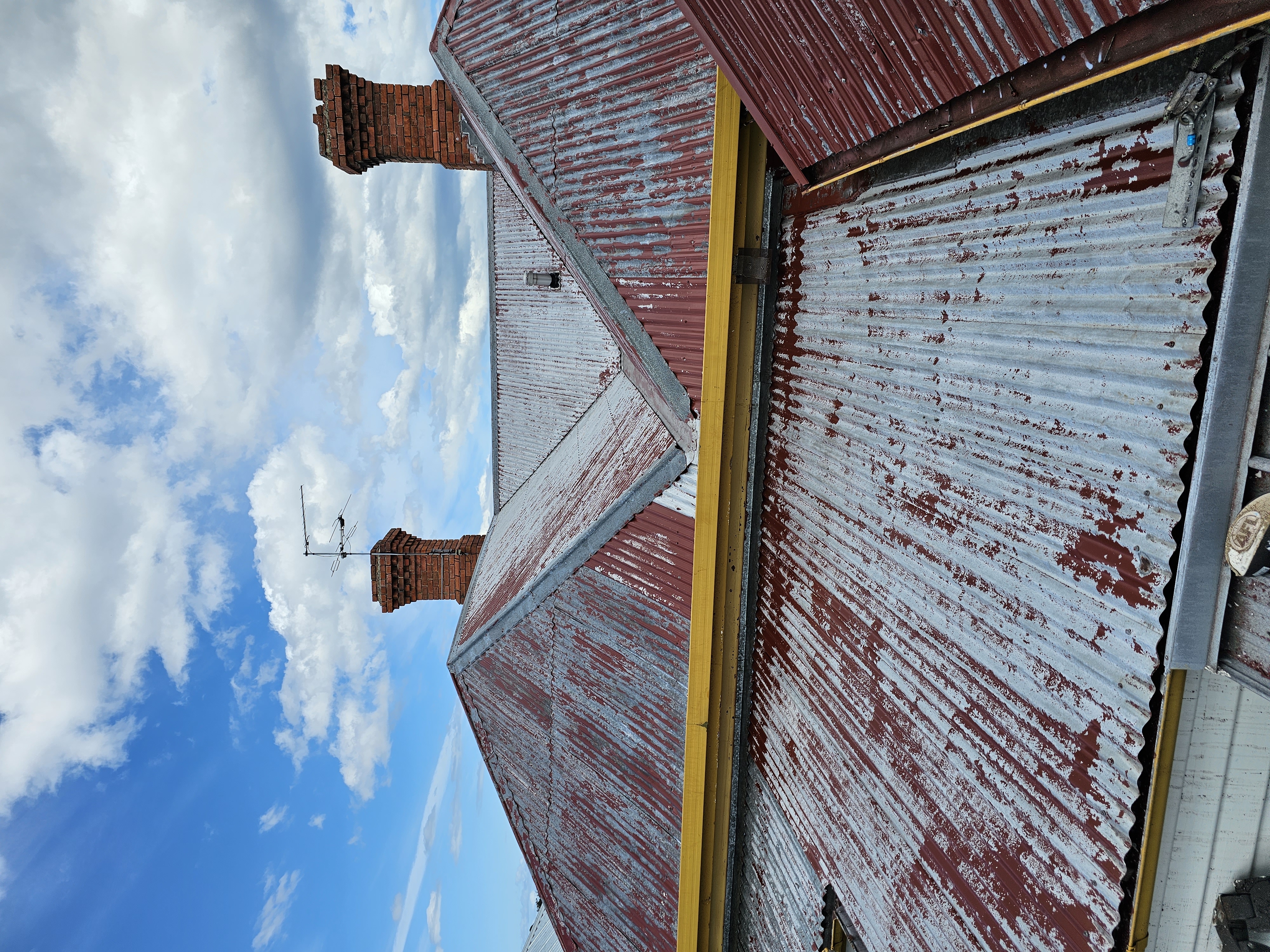 Restored Monument roof coating completed during exterior restoration project in Hobart.